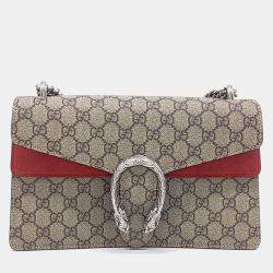 مملوكة مسبقًا Gucci Beige PVC Dionysus Chain Shoulder Bag (400249)
