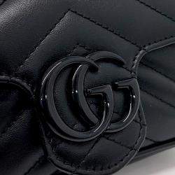 Pre Owned حقيبة خصر غوتشي جي جي مارمونت سوداء (699757)