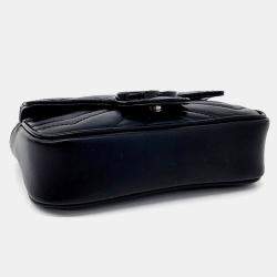 Pre Owned حقيبة خصر غوتشي جي جي مارمونت سوداء (699757)