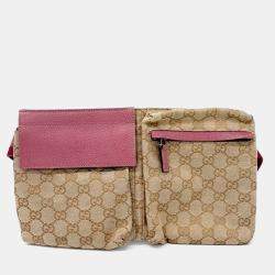 Pre Owned Gucci Multicolor Fabric Gucci Two-Pocket Hip Sack (28566)
