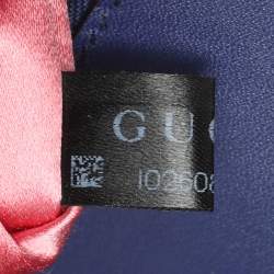 Pre Owned حقيبة كتف غوتشي جي جي مارمونت جلد ماتيلس أوف وايت صغيرة