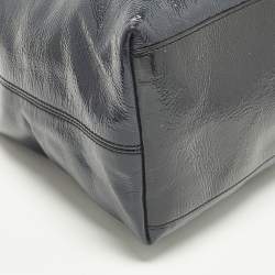 Pre Owned Gucci Soho Chain Medium Purple Patent Leather Tote