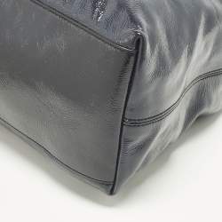 Pre Owned Gucci Soho Chain Medium Purple Patent Leather Tote