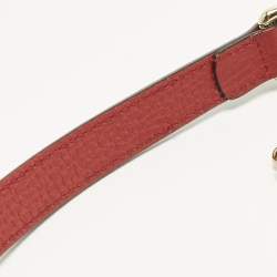 مملوكة مسبقًا Gucci Dollar Interlocking G Small Red Leather Shoulder Bag