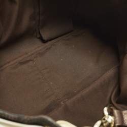 مملوكة مسبقًا حقيبة يد غوتشي بوسيتانو قماش GG بني / بيج