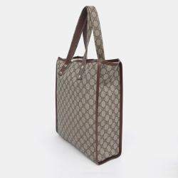 مملوكة مسبقًا Gucci Beige PVC Tote Bag (211135)
