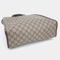 مملوكة مسبقًا Gucci Beige PVC Tote Bag (211135)