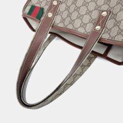 مملوكة مسبقًا Gucci Beige PVC Tote Bag (211135)