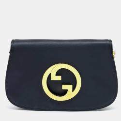 مملوكة مسبقًا Gucci Black Leather Blondie Shoulder Bag (699268)