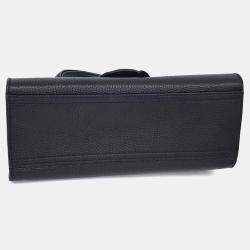 Pre Owned حقيبة يد وكتف غوتشي مارمونت جي جي جلد أسود صغيرة (442622)