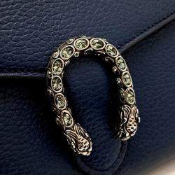 مملوكة مسبقًا Gucci Navy Blue Leather Dionysus Mini Chain Bag