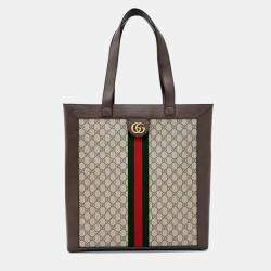 Pre Owned Gucci Multicolor PVC Gucci Ophidia GG Supreme Tote Bag (519335)