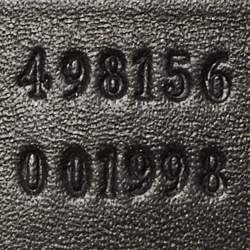 Pre Owned حقيبة يد غوتشي بقفل جلد غوتشي صغيرة سوداء