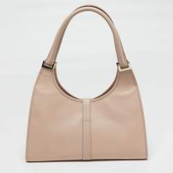مملوكة مسبقًا Gucci Jackie Bardot Light Pink Leather Shoulder Bag