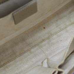 Pre Owned حقيبة كتف غوتشي  إميلي سلسلة جلد غوتشيسيما بيج معدني وسط