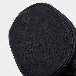 Pre Owned حقيبة كتف غوتشي سوهو جلد أسود/بيج بشعار G متداخل