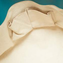 Pre Owned Gucci Swing Medium Turquoise Blue Leather Tote