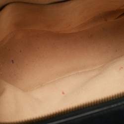 Pre Owned حقيبة يد غوتشي بمقبض علوي جلد ماغرامونت GG مبطن ويب سيلفي أسود صغيرة