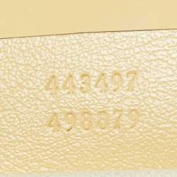 Pre Owned حقيبة كتف غوتشي مارمونت GG صغيرة جلد مبطن أزرق بحري/أحمر مائل للقطرية