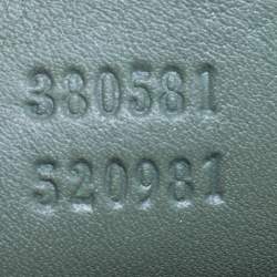 Pre Owned حقيبة كتف غوتشي جاكي بايثون أخضر زيتوني