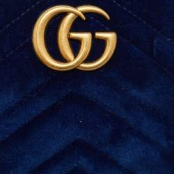 مملوكة مسبقًا حقيبة خصر غوتشي جي جي مارمونت جلد ماتيلاسيه أحمر ميني