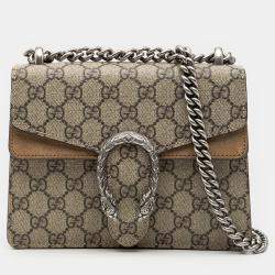 مملوكة مسبقًا Gucci Brown Small GG Supreme Dionysus Crossbody