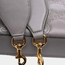 Pre Owned حقيبة سلسلة أوفيدي غووتشي جلدي ماتيلاسي جي جي رمادية صغيرة
