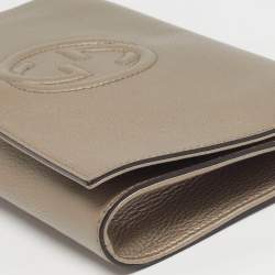 Pre Owned Gucci Beige Soho Tassel Leather Clutch