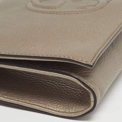 Pre Owned Gucci Beige Soho Tassel Leather Clutch