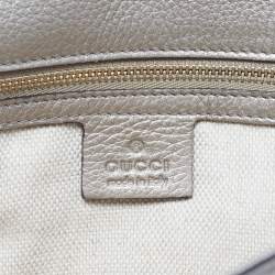 Pre Owned Gucci Beige Soho Tassel Leather Clutch