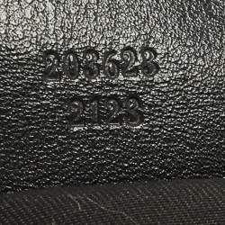 مملوكة مسبقًا  حقيبة غوتشي مرصعة بيلهام جلد وكانفاس جي جي سوداء