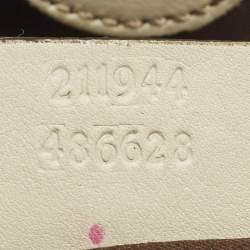 Pre Owned حقيبة يد توتس غوتشي جي جي كانفاس وجلد أزرق/بيج متوسطة سوكي