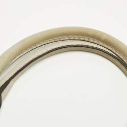 Pre Owned حقيبة يد توتس غوتشي جي جي كانفاس وجلد أزرق/بيج متوسطة سوكي