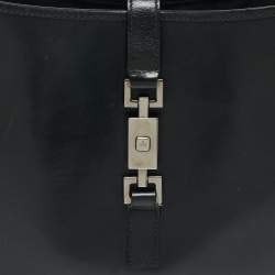 Pre Owned حقيبة كتف غوتشي جاكي جلد أسود