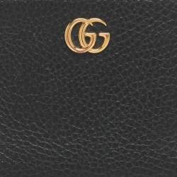 مملوكة مسبقًا Gucci GG Marmont Black Leather Bifold Wallet