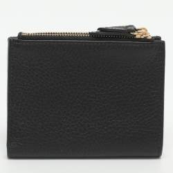 مملوكة مسبقًا Gucci GG Marmont Black Leather Bifold Wallet
