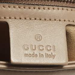 Pre Owned Gucci GG Marmont Flap Medium Matelassé Leather Shoulder Bag