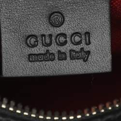 مملوكة مسبقًا Gucci Vintage Web Beige/Black GG Supreme Coated Canvas and Leather Satchel