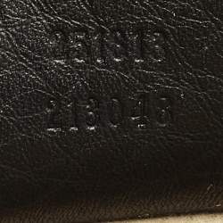 Pre Owned حقيبة يد علوية جلد أسود قوتشي 1973