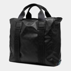 مملوكة مسبقًا Gucci Matte Crystal Gg Tote Bag/Shoulder Bag Black Leather And Nylon