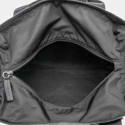 مملوكة مسبقًا Gucci Matte Crystal Gg Tote Bag/Shoulder Bag Black Leather And Nylon