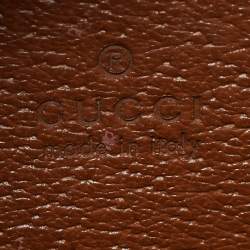 Pre Owned Gucci Diana Mini Brown Leather Tote