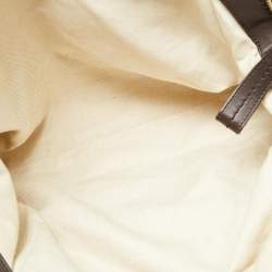 مملوكة مسبقًا Gucci Sukey Medium Dark Brown/Beige GG Canvas Satchel