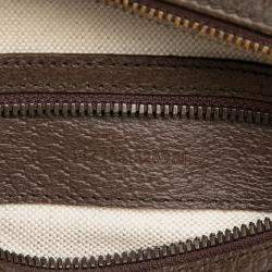 Pre Owned Gucci Brown Small GG Supreme Ophidia Web Backpack