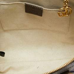 Pre Owned Gucci Brown/Beige Geometric Print GG Supreme Canvas Small Ophidia Tote