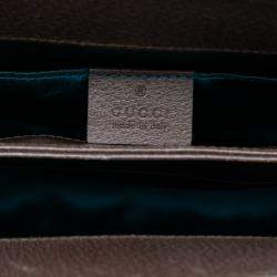 مملوكة مسبقًا Gucci Brown Small GG Supreme Web Ophidia Chain Crossbody