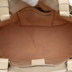 Pre Owned Gucci White Quilted Leather Dionysus Web Satchel