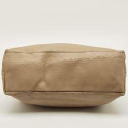 Pre Owned Gucci Soho Chain Large Beige Leather Tote