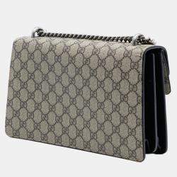 Pre Owned Gucci Brown Small GG Supreme Dionysus Shoulder Bag