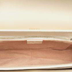 Pre Owned Gucci Brown Medium GG Supreme Horsebit 1955 Shoulder Bag